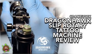 Dragonhawk Slip Rotary Tattoo Machine Review [upl. by Adiela751]