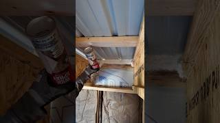 Easy Fix With Great Stuff Wide Spray shorts greatstuff greatstufffoam airseal sprayfoam [upl. by Quinby]