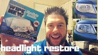 Headlight Restoration Review headlight restore Rustoleum Wipe New headlight restore review 36 [upl. by Duester]