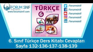 6 Sınıf Türkçe Ders Kitabı 132136137138139 Sayfa Cevapları MEB Yayınları [upl. by Anahgem256]