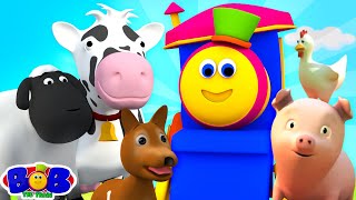 Bob The Train Went to The Farm  More Nursery Rhymes amp Cartoon Videos for Kids [upl. by Hermann293]