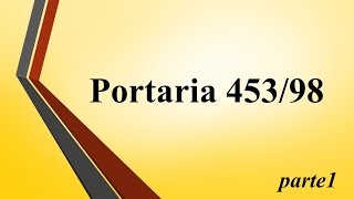 Portaria 45398 pt1 [upl. by Nadler]