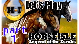 Lets Play Horse Isle 2  Part 1  EquiMania [upl. by Ahsinot]