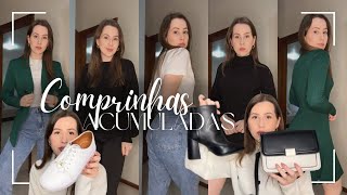 Comprinhas acumuladas Renner Riachuelo Marisa Roupas Calçados e Bolsa  Básica e Elegante ♥ [upl. by Iggep]