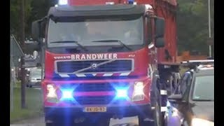 COMPAGNIEBRAND EGMOND 17 BRANDWEERVOERTUIGEN MET SPOED [upl. by Megdal209]