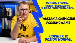 Wiązania chemiczne  podsumowanie  N12  ogarnij chemię z Panem Belfrem [upl. by Aibat507]