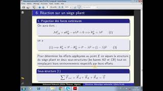 316 Mécanique rationnelle Série 03 Exercice 6 Réaction sur un siège pliant sur un sol lisse [upl. by Anatlus35]