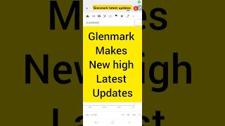 glenmark pharma share price latest news shorts stockmarket [upl. by Watt211]