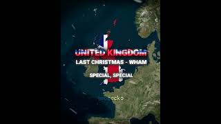 Popular Christmas Songs From Different Countries christmas viral fyp mapping xmas shorts [upl. by Rowe]