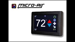 LichtsinnRVcom  MicroAir EasyTouch™ RV Thermostat  Access Your RV AC Remotely From Anywhere [upl. by Akiemat30]