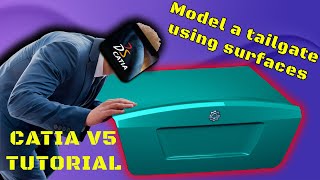 CATIA V5 Tutorial  Advanced Surfaces  GSD [upl. by Sou]