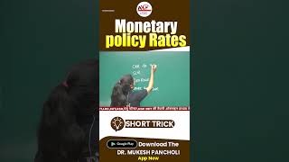 Monetary policy Rates mukeshpancholi targetjrf commercenetjrf paper2 ugcnetcommercepaper2 [upl. by Eittod632]