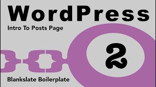 WordPress Tutorial 2 Theme Development Intro To Posts Home Page And Files [upl. by Del409]