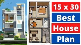 15x30 Ghar Ka Naksh  15x30 घर का नक्शा  15x30 House Plan  15x30 Makan Ka Naksha  House Plans [upl. by Aliemaj]