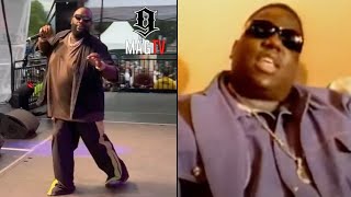 Rick Ross Goes Viral After Dancing To Biggies quotOne More Chancequot Song 🕺🏾 [upl. by Willtrude]