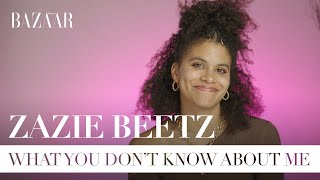 Zazie Beetz talks Atlanta Rihanna party tricks and guilty pleasures  Bazaar UK [upl. by Ahgiel]