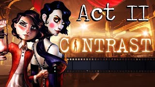 CONTRAST Gameplay Walkthrough  Act II All Collectibles Luminaries Achievements  Trophies [upl. by Ylrebmik17]