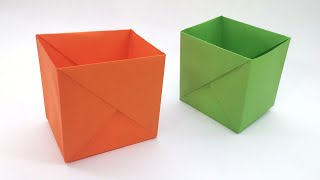 Origami Kutu Yapımı Kağıttan Sağlam Kalemlik Kutu Nasıl Yapılır [upl. by Eixam]