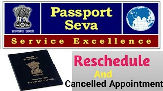 Passport Reschedule For appointment Cancelled Appointment ONLINE  USING ANDROID MOBILE [upl. by Antonin]