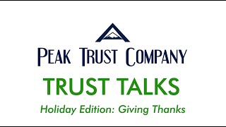 Trust Talks Giving Thanks Episode 42 [upl. by Suzie]