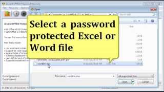 ExcelWord decryption with AccentOPR for xlsdocfiles ONLY [upl. by Minabe835]