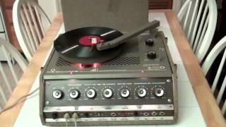 NEWCOMB TUBE RECORD PLAYER MODEL TR1656 M  LHAI VOLUTO TE  CARLO BUTI [upl. by Atibat]