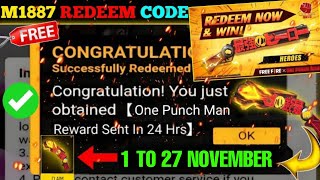 FREE FIRE REDEEM CODE TODAY 16 NOVEMBER REDEEM CODE FREE FIRE  FF REDEEM CODE TODAY 16 NOVEMBER [upl. by Norita]