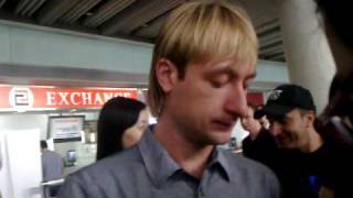 Plushenko arrives in China 020920102 [upl. by Volin]