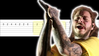 Post Malone  Lemon Tree Easy Guitar Tabs Tutorial [upl. by Aneehc680]