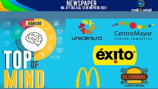 UNICENTRO BOGOTA Y ALMACENES ÉXITO LIDERAN EL TOP OF MIND EN 2021 [upl. by Eeluj]