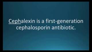 How to pronounce cephalexin Keflex Memorizing Pharmacology Flashcard [upl. by Hannaoj]