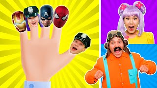 Superhero Finger Family amp More  Kids Songs and Nursery Rhymes  BalaLand [upl. by Noreht41]