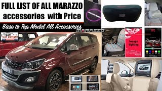 Mahindra Marazzo List of All InteriorExterior Accessories with Price  Marazzo Accessories [upl. by Allianora]