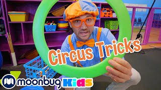 Blippi uses Indoor Trampoline amp Hula Hoops  Explore with BLIPPI  Educational Videos for Toddlers [upl. by Tibbitts]