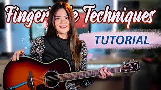 6 Fingerstyle Techniques I Always Play Tutorial  Josephine Alexandra [upl. by Auhesoj]