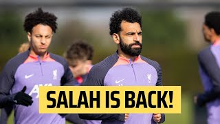 Mo Salah is BACK  Liverpool FC Training preSparta Prague [upl. by Nicks]