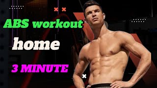 ABS WOKKOUT HOME  ABS workout 5 minutes [upl. by Jacy]