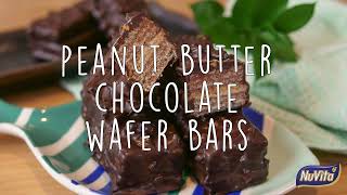 Peanut Butter Chocolate Wafer Bars [upl. by Wolsky]