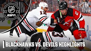 Chicago Blackhawks vs New Jersey Devils  Full Game Highlights [upl. by Enalahs414]