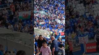 Charlie Savage Reading Son or Robbie Savage leaving the field before the game at Birmingham [upl. by Ytsirhc933]