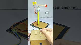 360° Rotating Crane • Dc Motor  dcmotor tech youtubeshorts dcmotorproject [upl. by Bang]