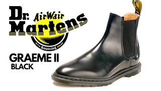 Dr Martens GRAEME II Black Chelsea Boots For Men [upl. by Hamner315]