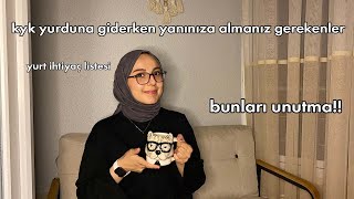 kyk yurduna giderken yanınıza almanız gerekenler  sohbetolog II [upl. by Tipton922]