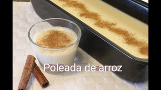 RECETA DE POLEADA DE ARROZ  RECETA SALVADOREÑA [upl. by Peria]