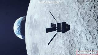 Spectacular Moon Flyby and reentry to Earth by Orion Spacecraft  Animation  Artemis1 [upl. by Yehs]