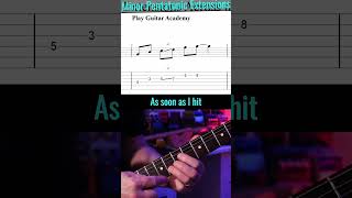 Minor Pentatonic Extensions 4  Across the Fretboard [upl. by Nebuer114]