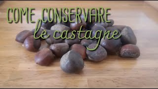 Come conservare le castagne [upl. by Bean436]