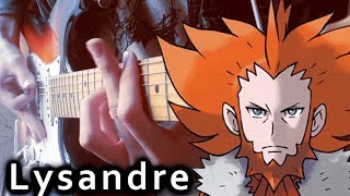 Pokemon USUM  Lysandre Battle Theme Metal Guitar Cover Remix feat GaragebandPoke [upl. by Deragon]