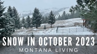 Montana Snow In October How Long Are Montana Winters And What To Expect What are the Roads Like [upl. by Thunell]