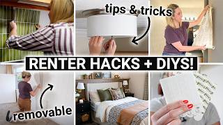 20 BEST hacks amp DIYs for your apartment ✨ Renterfriendly ideas [upl. by Drofla]